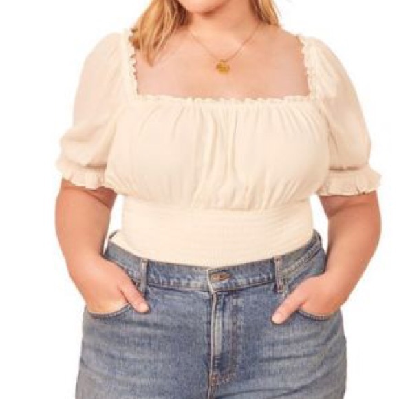 Reformation Tops - Reformation Sadey Top in Ivory